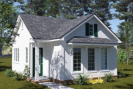 Cottage Traditional Elevation of Plan 100671