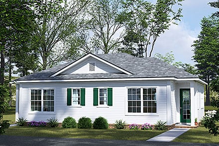 Cottage Country Traditional Elevation of Plan 100677