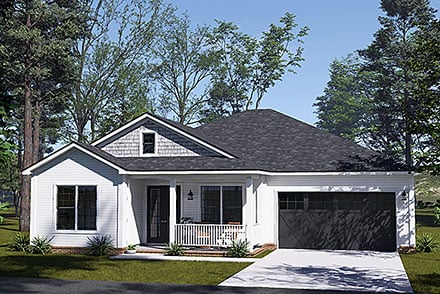 Cottage Country Farmhouse Traditional Elevation of Plan 100682
