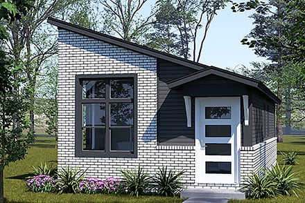 Contemporary Modern Elevation of Plan 100689