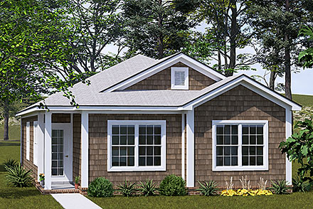Cottage Country Craftsman Ranch Traditional Elevation of Plan 100692
