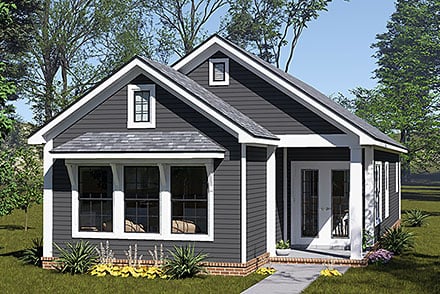 Cottage Country Ranch Traditional Elevation of Plan 100695
