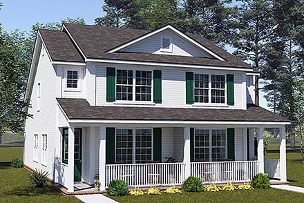 Country Traditional Elevation of Plan 100696