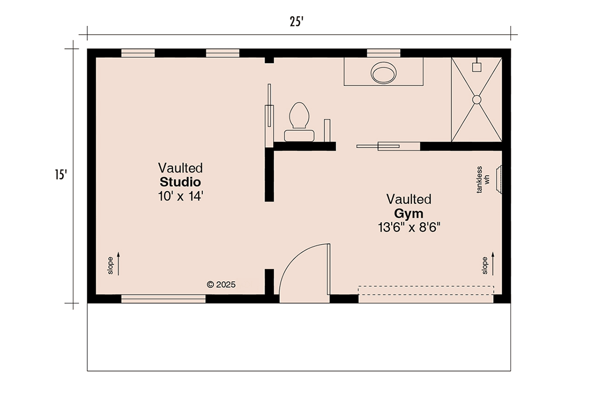 Contemporary Modern Level One of Plan 100809