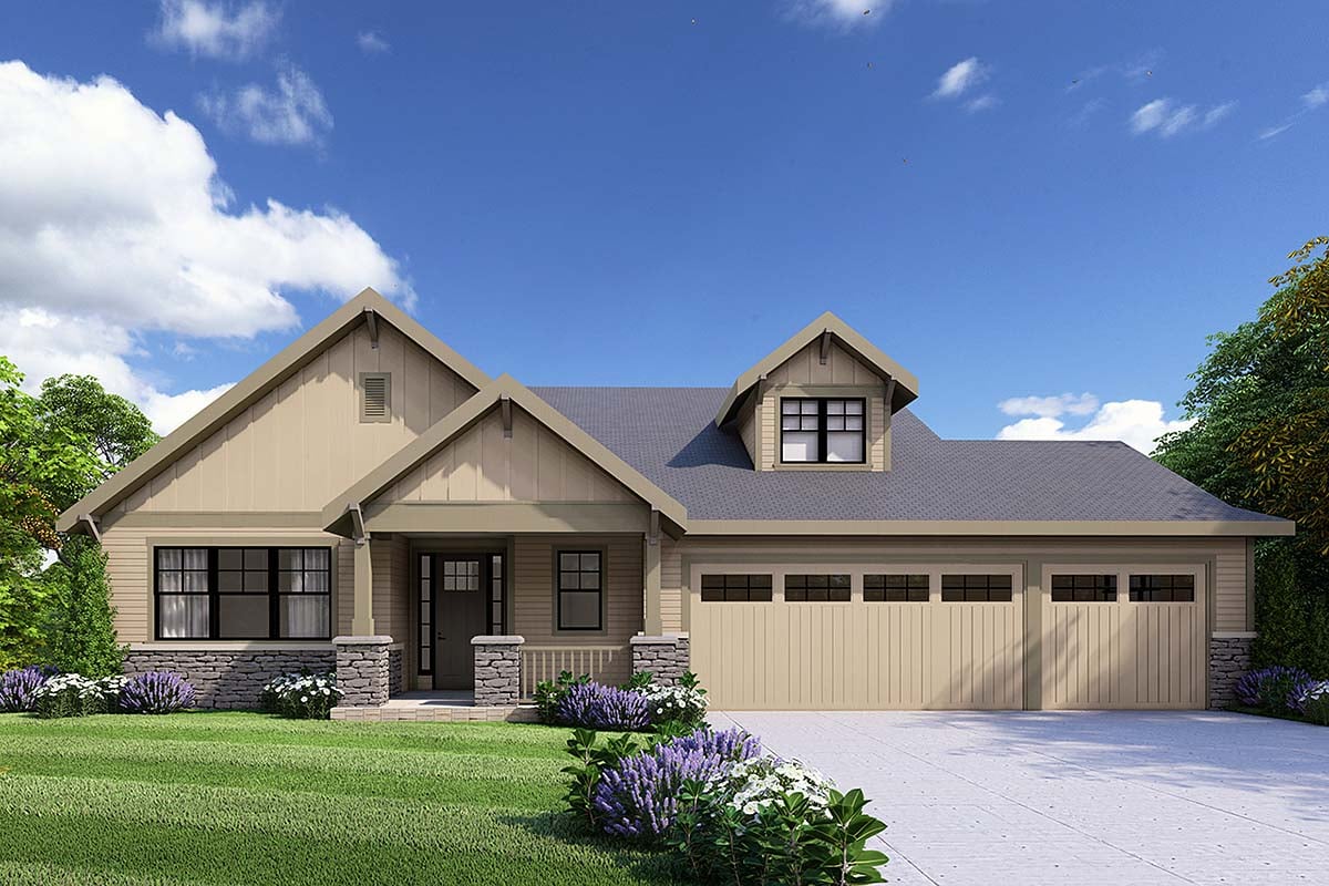 Menards Home Plans Ranch Plan 43931 | Country, Ranch House With 3 Bed,