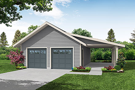 Country Ranch Traditional Elevation of Plan 100833