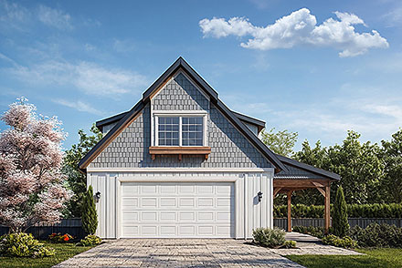 Cottage Country Craftsman Elevation of Plan 100837