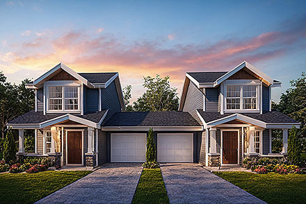 Cottage Country Traditional Elevation of Plan 100844