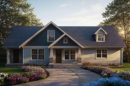 Bungalow Cottage Craftsman Elevation of Plan 100852