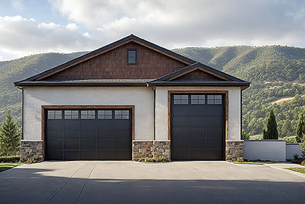 Country Craftsman Traditional Elevation of Plan 100854
