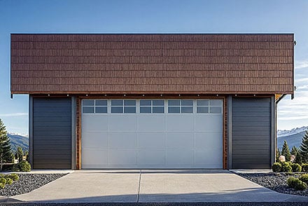 Prairie Style Ranch Traditional Elevation of Plan 100857