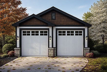 Country Craftsman Farmhouse Elevation of Plan 100863