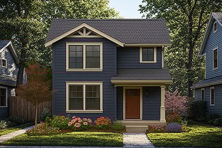Country Craftsman Traditional Elevation of Plan 100864