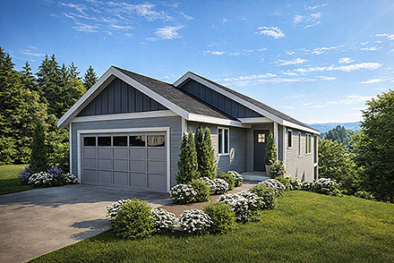 Bungalow Cottage Craftsman Elevation of Plan 100879