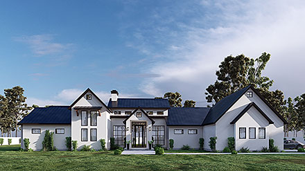 Contemporary Farmhouse Elevation of Plan 101127