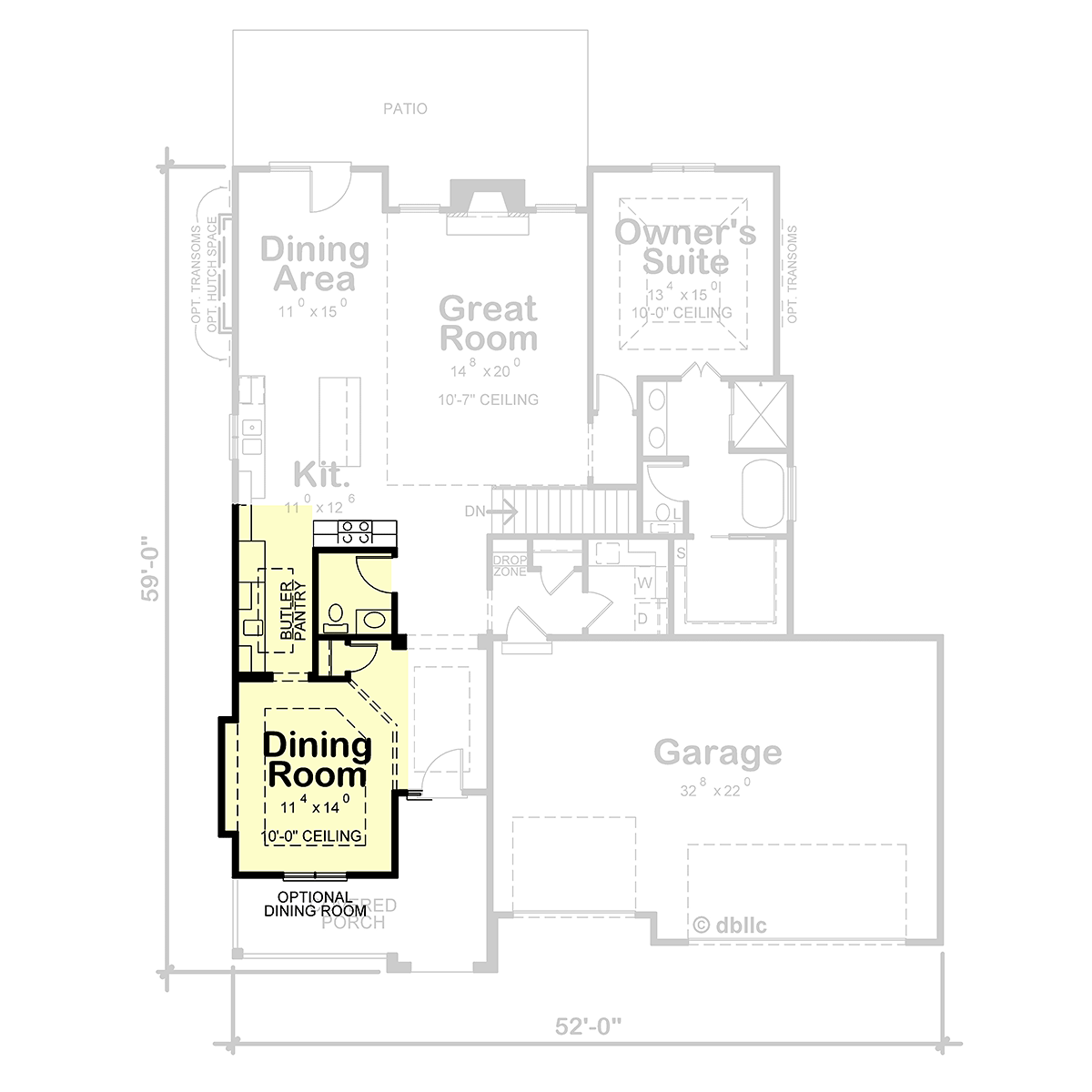 Craftsman European Alternate Level One of Plan 101207