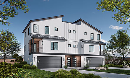 Contemporary Modern Elevation of Plan 101227