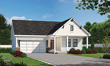 Craftsman Traditional Elevation of Plan 101232