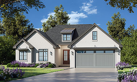 Craftsman Modern Elevation of Plan 101240
