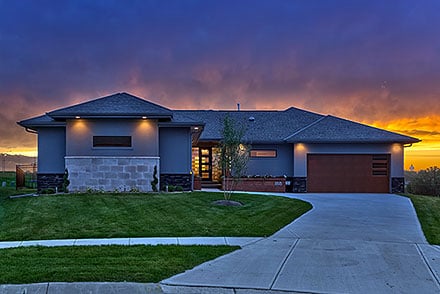 Contemporary Modern Elevation of Plan 101249