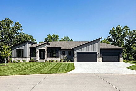 Contemporary Modern Elevation of Plan 101252