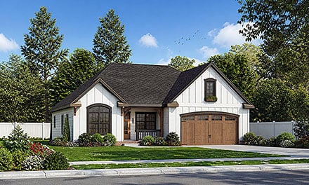 Farmhouse Traditional Elevation of Plan 101260