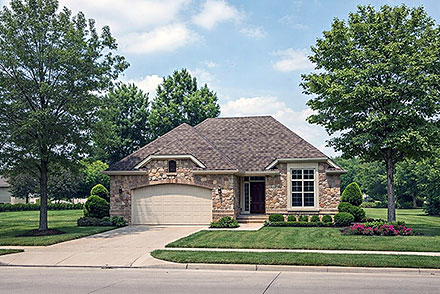 French Country Traditional Elevation of Plan 101263