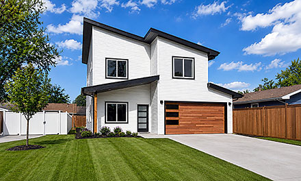Contemporary Modern Elevation of Plan 101281
