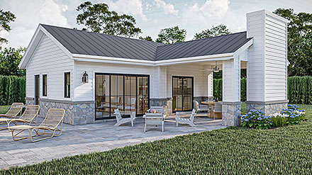 Country Traditional Elevation of Plan 101407