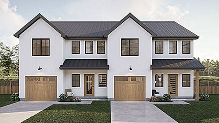 Contemporary Farmhouse Traditional Elevation of Plan 101427