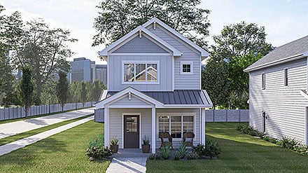 Craftsman Traditional Elevation of Plan 101483