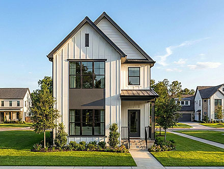 Contemporary Farmhouse Traditional Elevation of Plan 101487