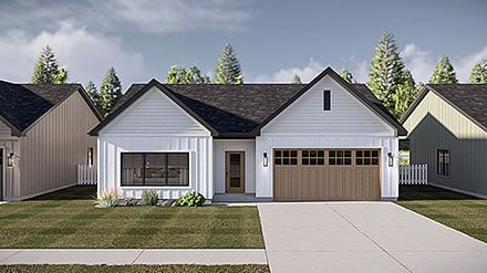 Ranch Traditional Elevation of Plan 101488
