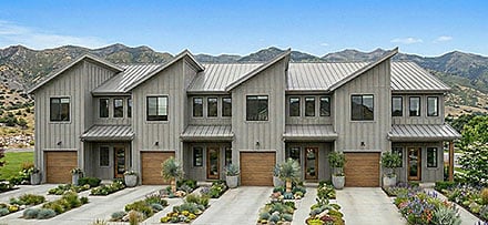 Contemporary Modern Elevation of Plan 101492