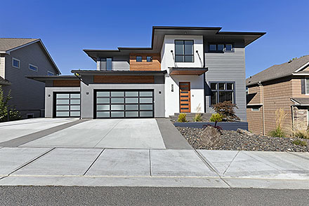 Contemporary Modern Elevation of Plan 101511