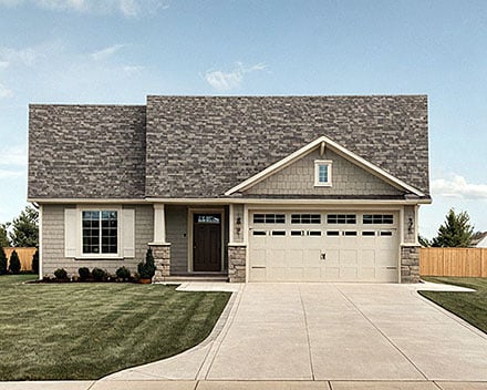 Bungalow Cottage Craftsman Elevation of Plan 101518