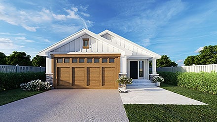 Bungalow Craftsman Traditional Elevation of Plan 101536