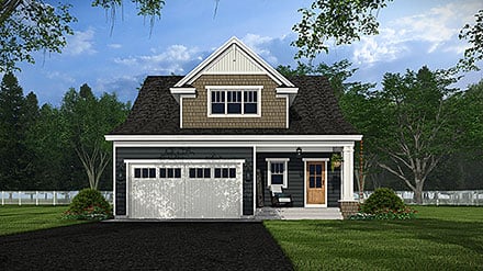 Bungalow Cottage Country Craftsman Elevation of Plan 101917