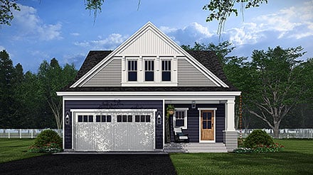 Bungalow Country Craftsman Traditional Elevation of Plan 101923