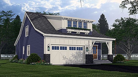 Bungalow Cottage Country Craftsman Elevation of Plan 101927