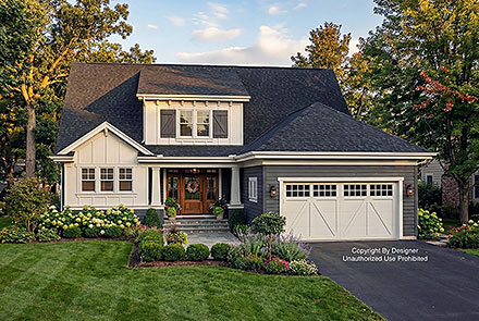 Country Craftsman Traditional Elevation of Plan 101934
