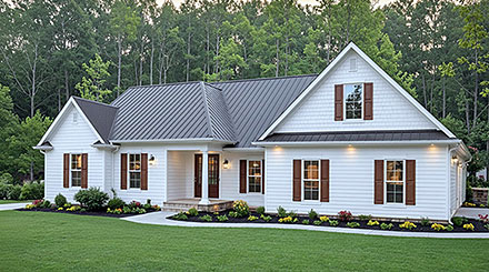 Country Ranch Traditional Elevation of Plan 102020