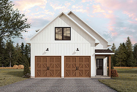 Cape Cod Contemporary Country Craftsman Farmhouse New American Traditional Elevation of Plan 102127