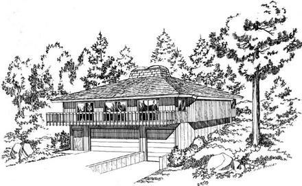 Contemporary Retro Elevation of Plan 10234