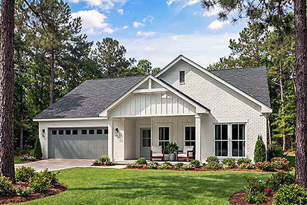 Country Farmhouse Southern Traditional Elevation of Plan 102406