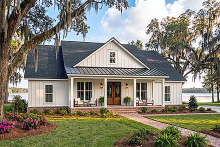 Country Craftsman Farmhouse Traditional Elevation of Plan 102415