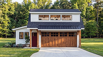 Country Craftsman New American Traditional Elevation of Plan 102520