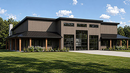 Barndominium Modern Elevation of Plan 102552
