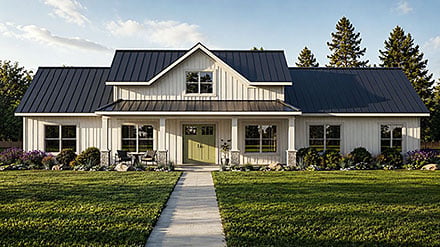 Contemporary Cottage Country Craftsman Farmhouse New American Ranch Elevation of Plan 102553