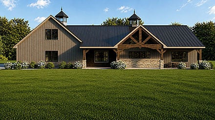 Country Craftsman Farmhouse Ranch Elevation of Plan 102554